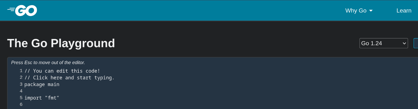 Golang Playground